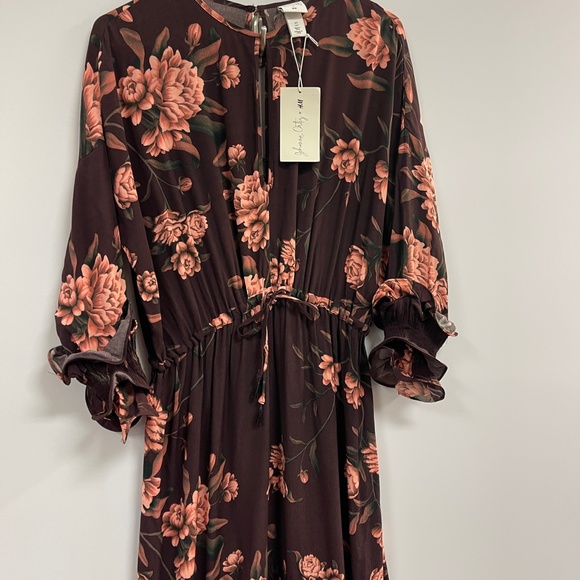 NWT Johanna Ortiz H&M‎ Collaboration Red Carpet floral Dress Sz Small - Picture 6 of 16